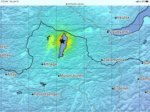 Ханх суманд 4.6 магнитудын хүчтэй газар хөдөлжээ